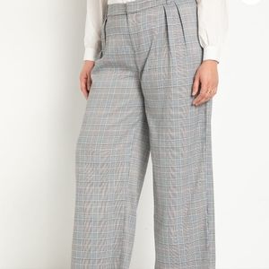 Eloquii wide leg pleated pants